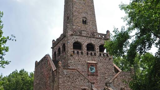 Bismarck tower on Peterskopf, near Kallstadt, Germany