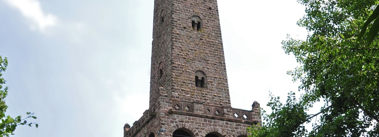 Bismarck tower on Peterskopf, near Kallstadt, Germany