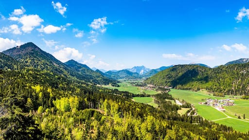 view at the jachenau - bavaria