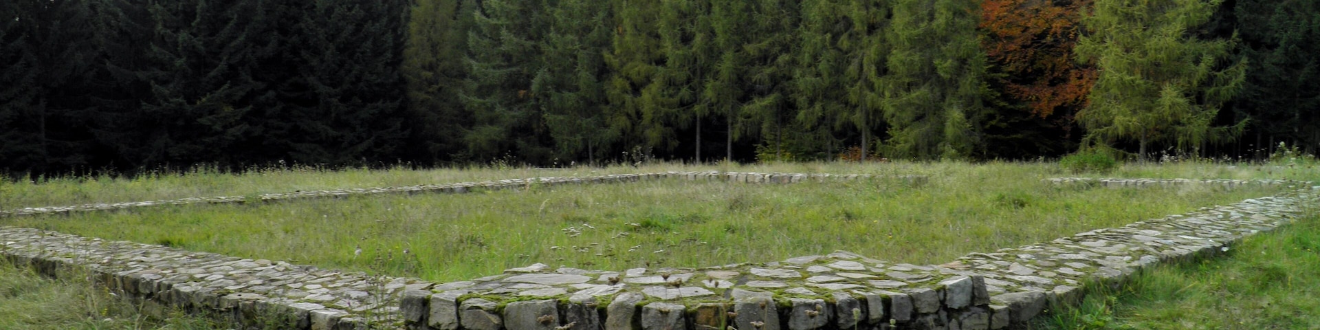 Reconstructed foundations of Kleinkastell (Fortlet) Hillscheid