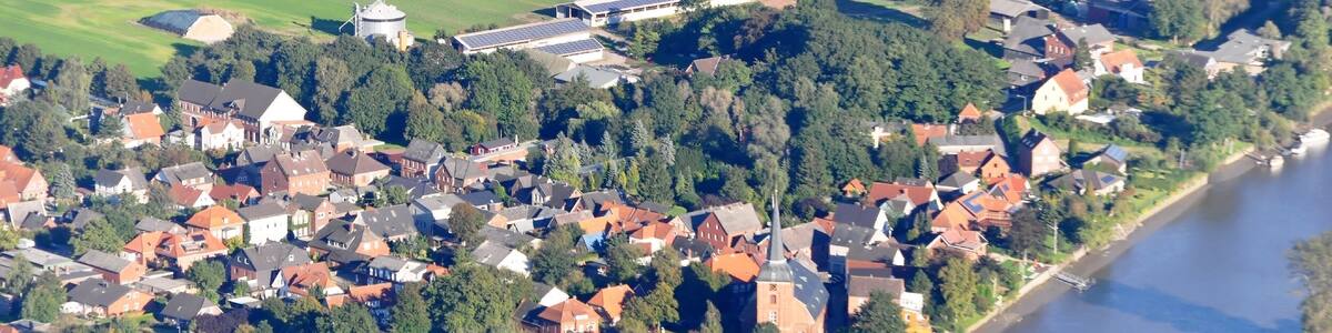 Luftaufnahmen: Schwebefähre Osten