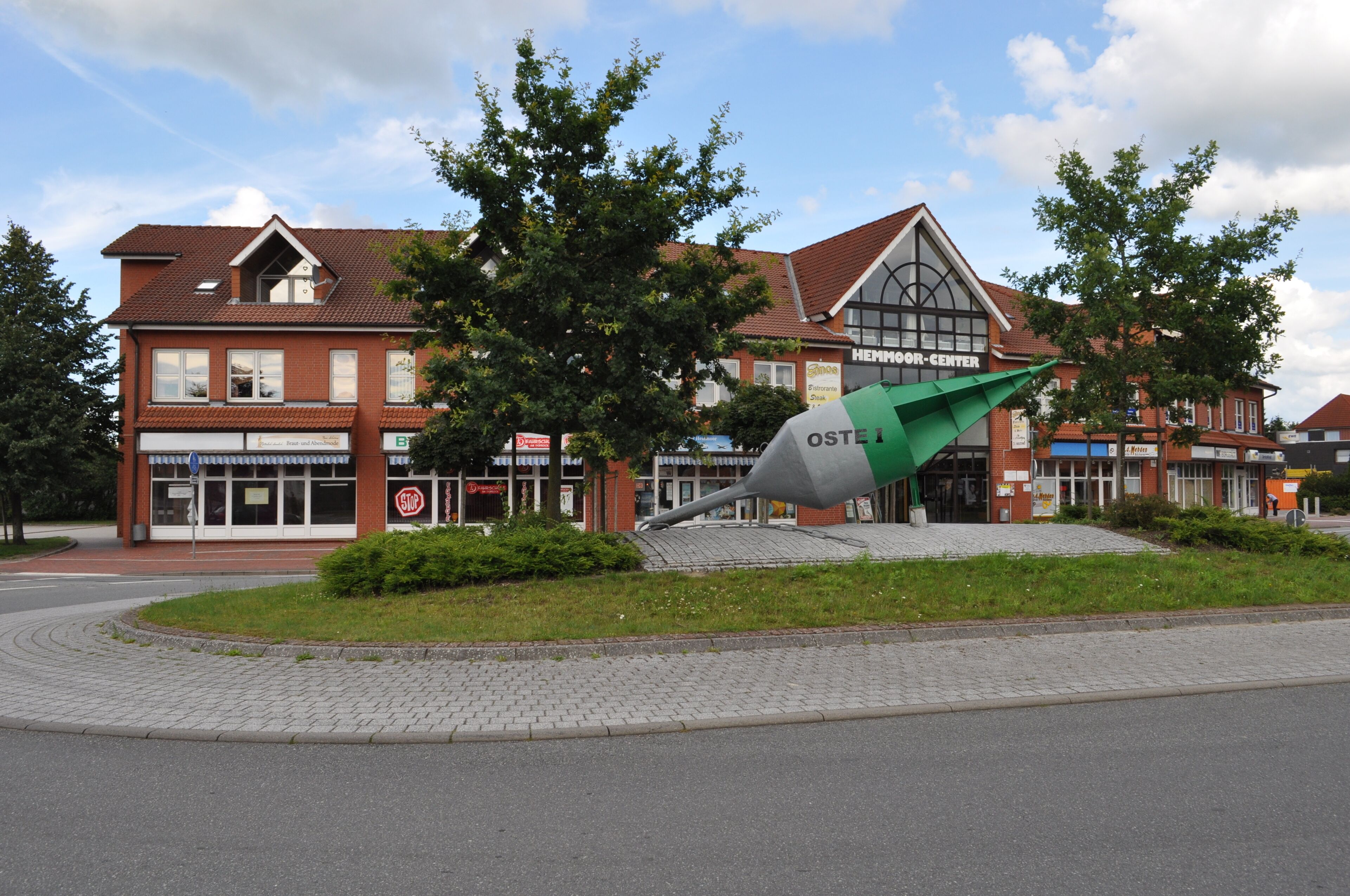 Kreisel vor dem Hemmoor-Center.