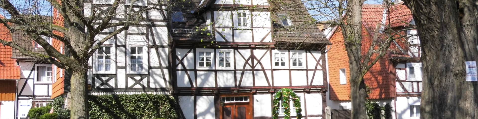 Dorfanger mit Sandsteineinfassung - Meinhard-Grebendorf Sandstraße/Am Dorfanger