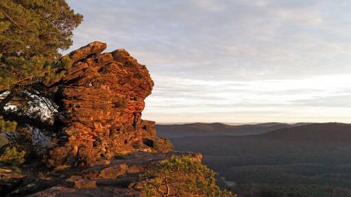 Rötzenfelsen Plateau bei Sonnenuntergang