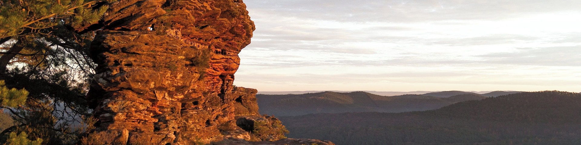 Rötzenfelsen Plateau bei Sonnenuntergang