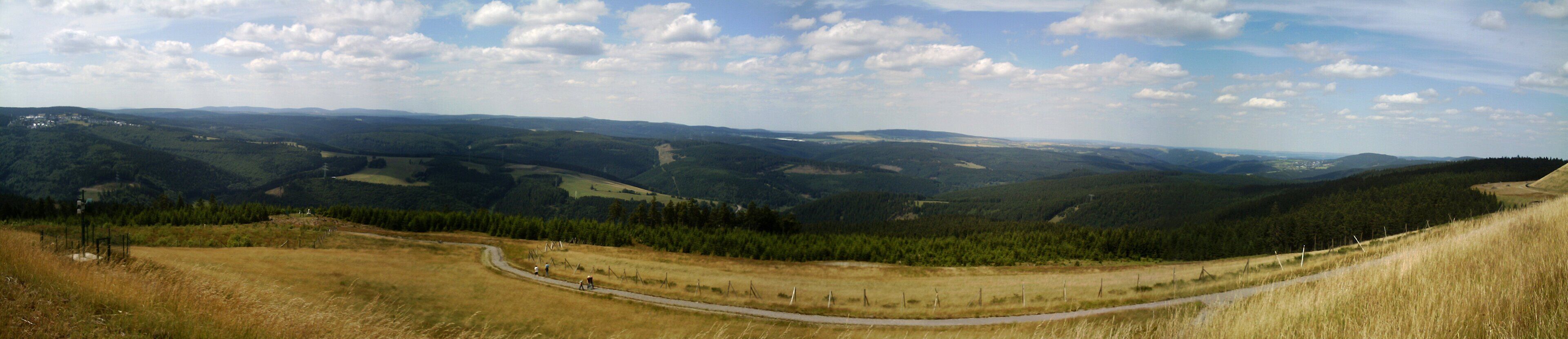 Panorama vom Oberbecken des PSW Goldisthal