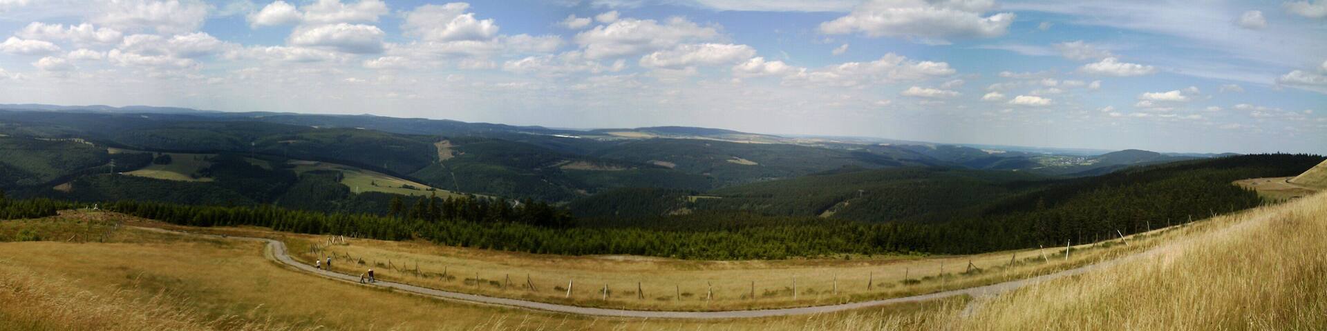 Panorama vom Oberbecken des PSW Goldisthal