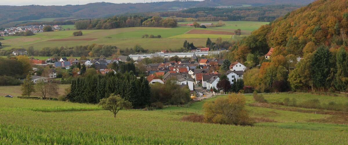 Gladenbach Ortsteil Erdhausen im Oktober 2014