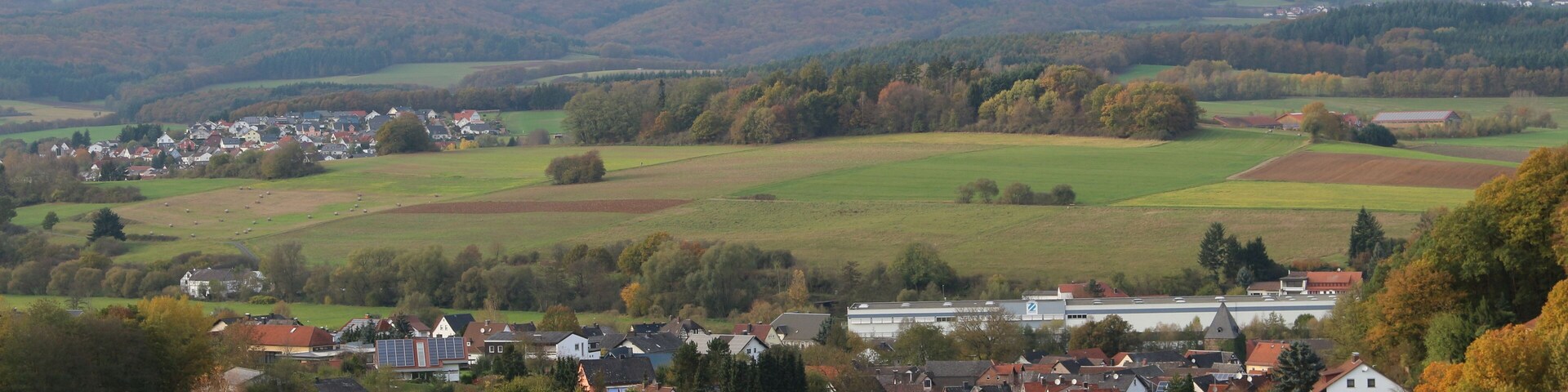 Gladenbach Ortsteil Erdhausen im Oktober 2014
