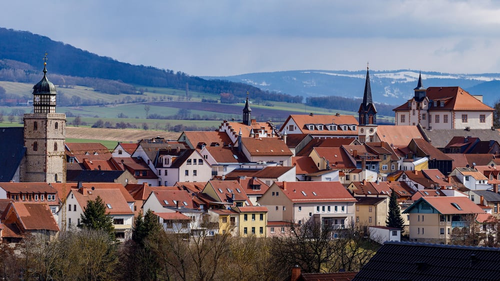 The city of Geisa in Thuringia Germany