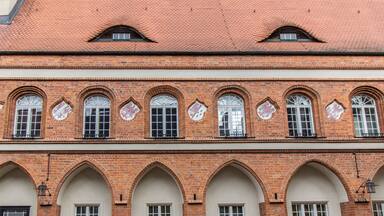 historic town hall of Gardelegen / Detail of the historic town hall of Gardelegen in Germany