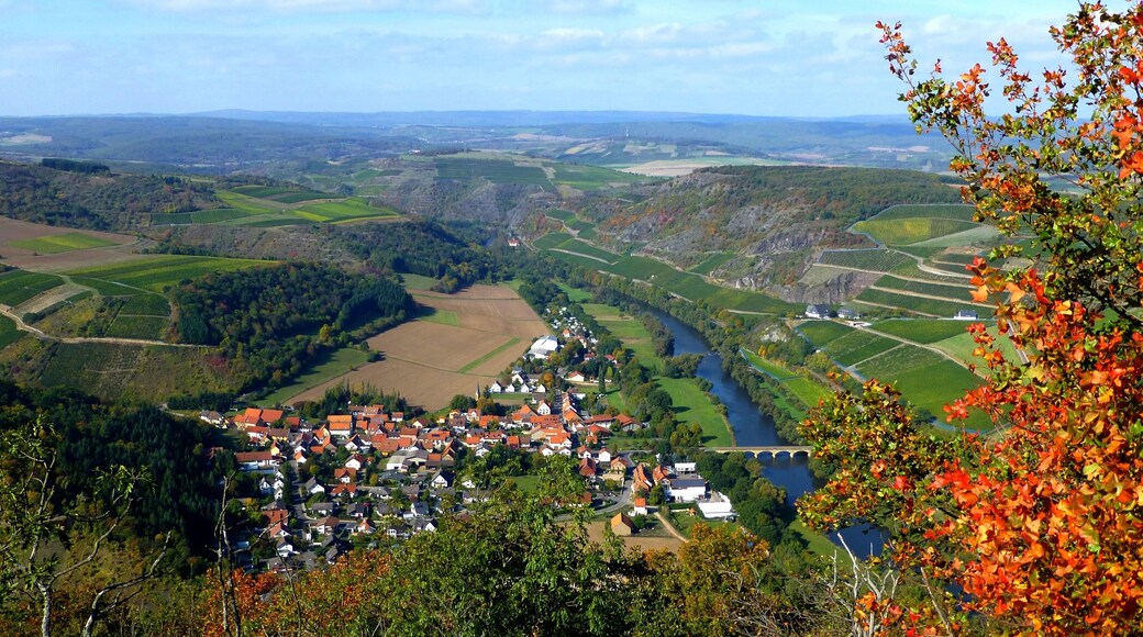 Germany - Blick vom Lemberg auf Oberhausen an der Nahe