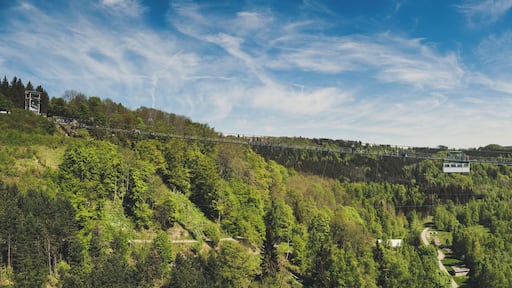 Panoramic of one of the longest pedestrian bridges in the world.