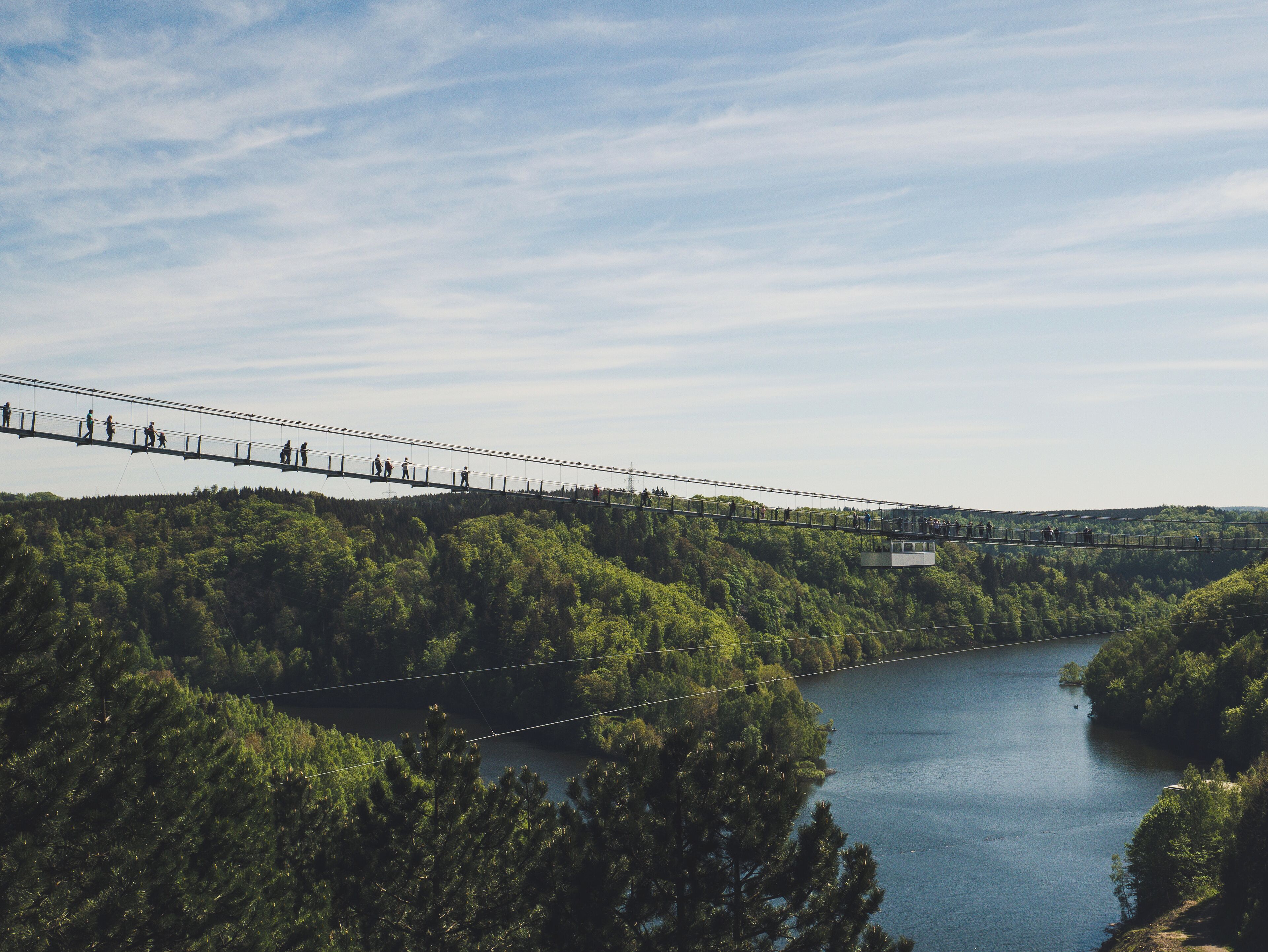 One of the longest suspension bridges in the world. 
