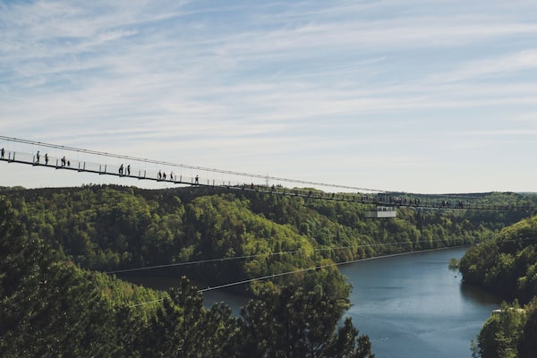 One of the longest suspension bridges in the world.