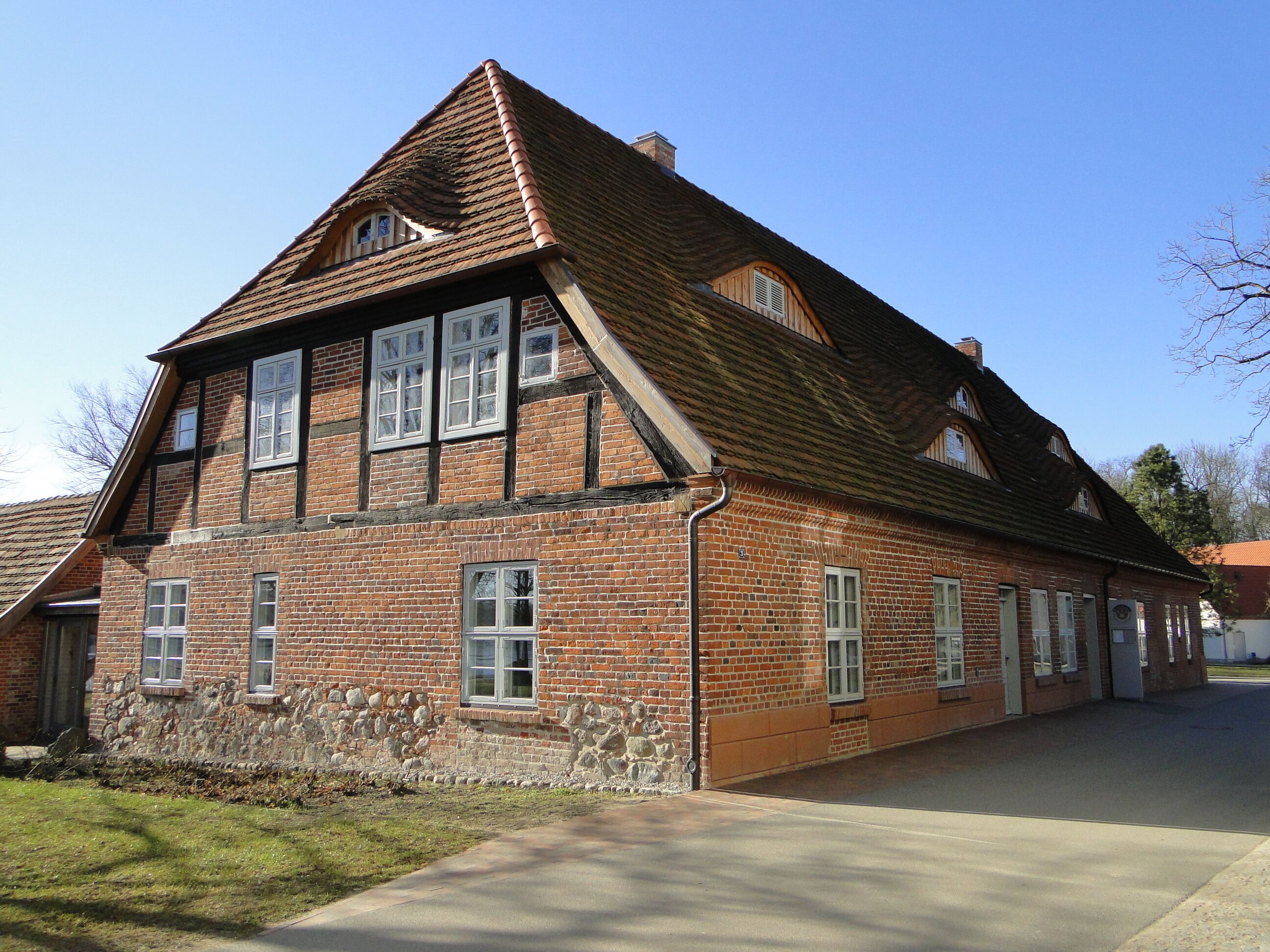 Brau- und Brennhaus in the monastery in Dobbertin, district Ludwigslust-Parchim, Mecklenburg-Vorpommern, Germany