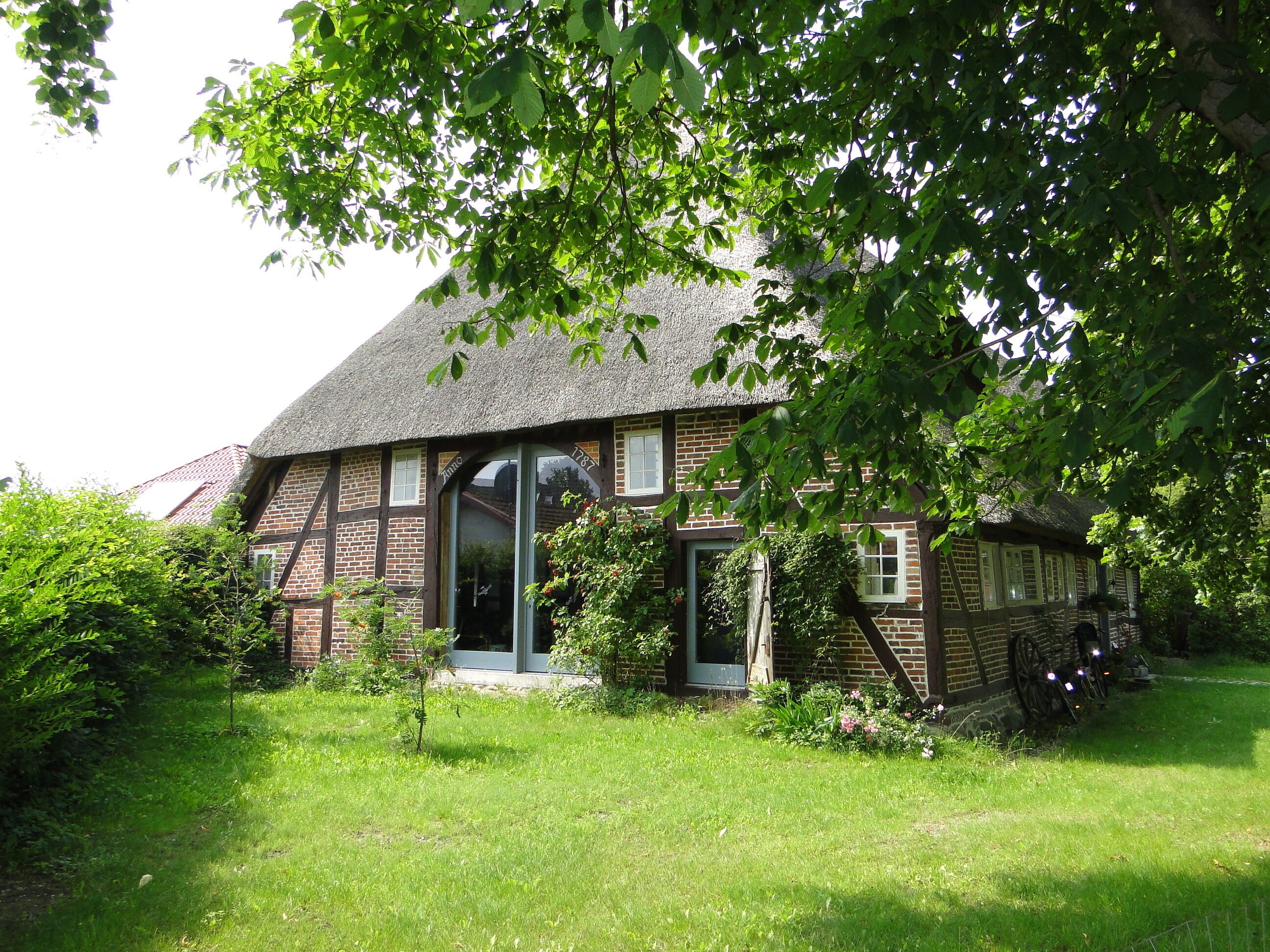 Low German house in Dobbertin, district Ludwigslust-Parchim, Mecklenburg-Vorpommern, Germany