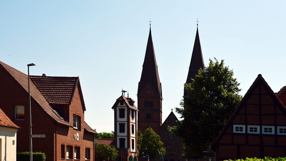 Historical Abbey in the Village Bücken, Lower Saxony