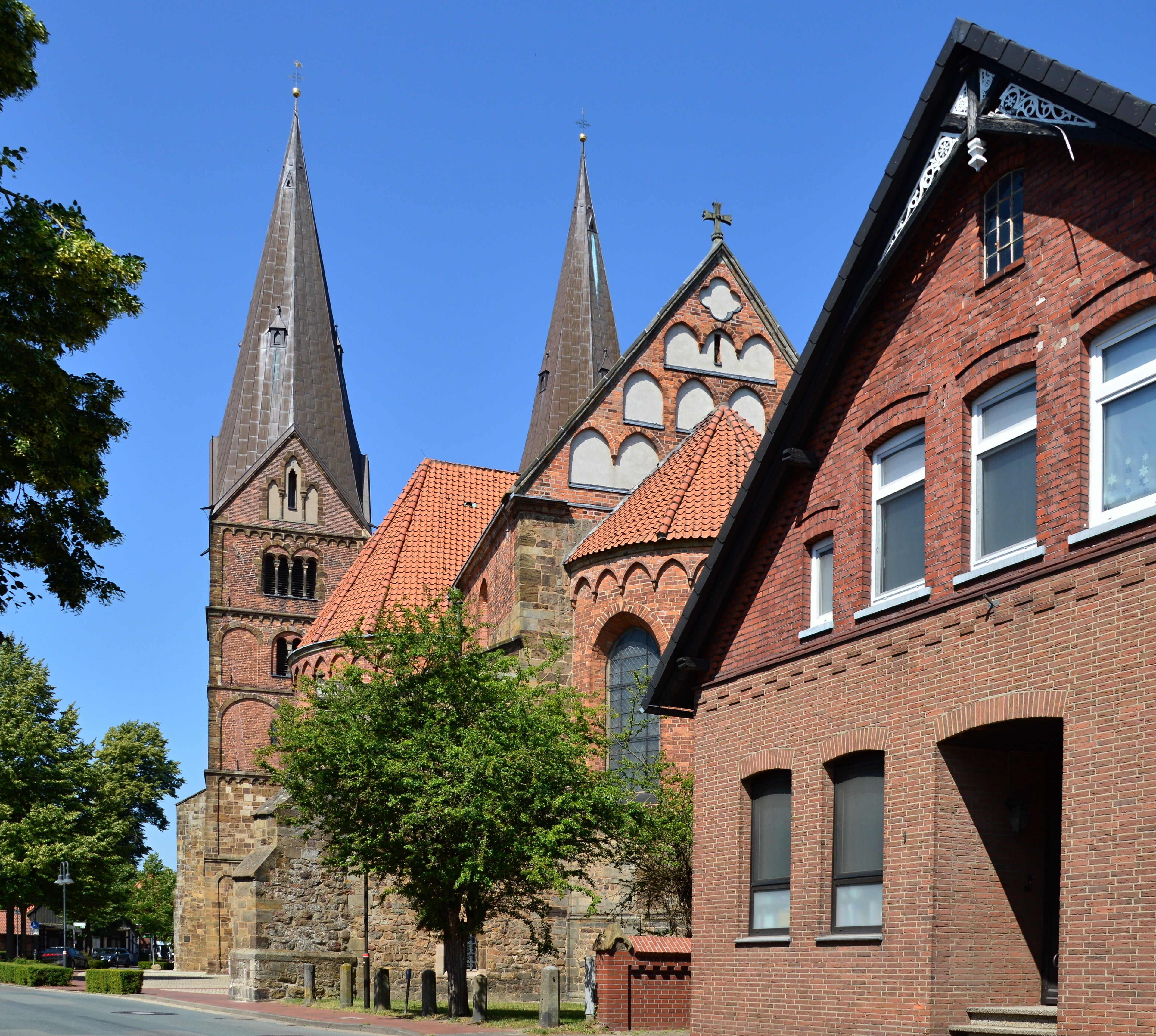 Historical Abbey in the Village Bücken, Lower Saxony