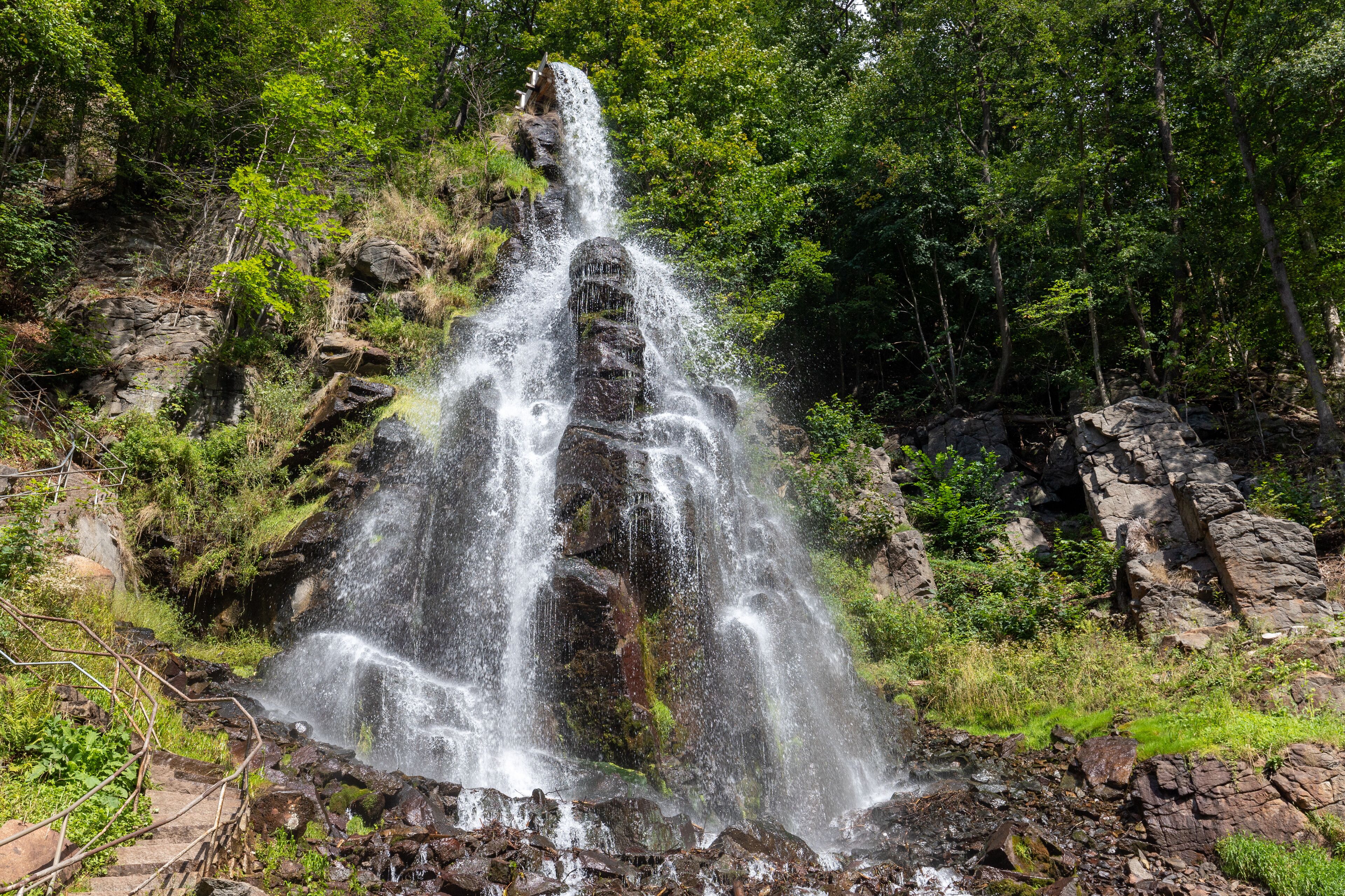 Trusetaler waterfall near Brotterode-Trusetal in Thuringia