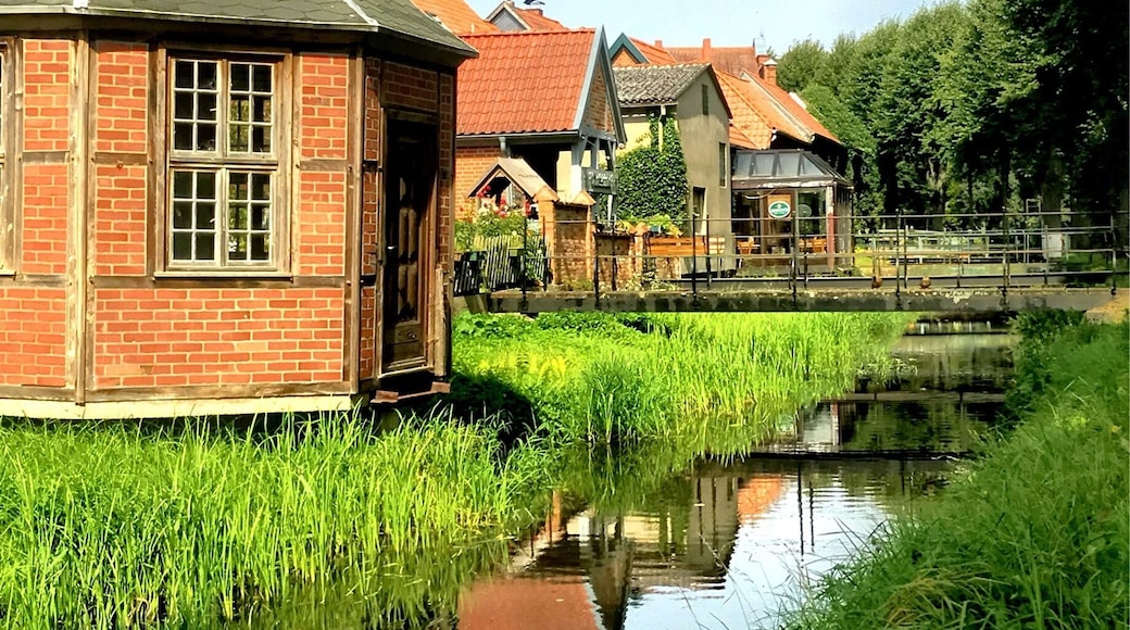 Historische Wallanlagen, prima Spaziergang am Wasser bis in die Altstadt.