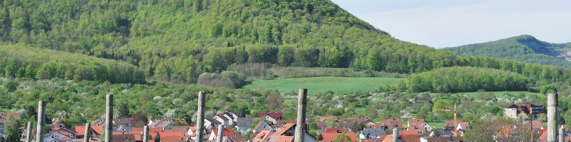 The Hohenneuffen Castle in Swabian Jura in the German Federal State Baden-Württemberg.