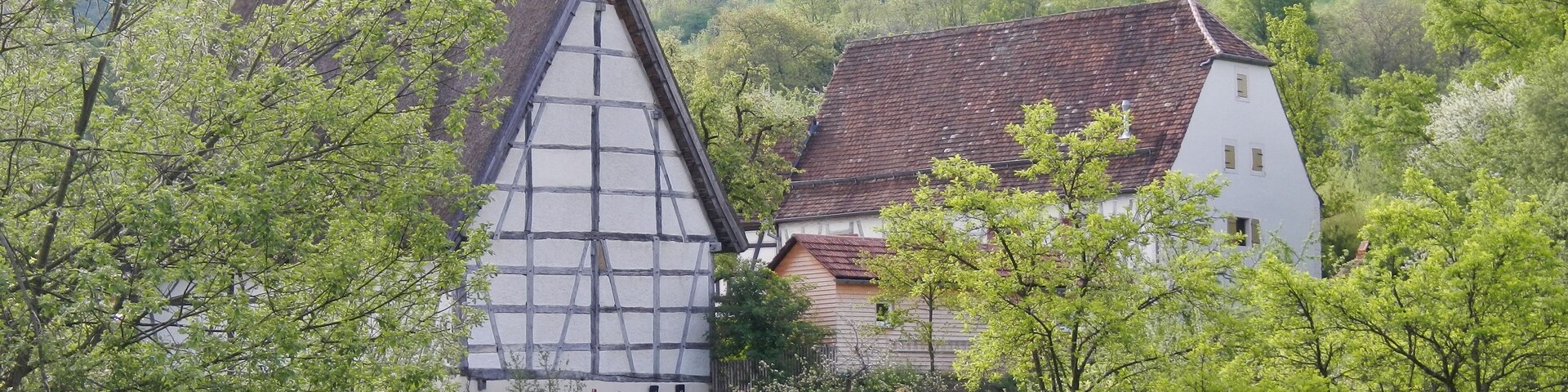 Blick auf das Freilichtmuseum in Beuren