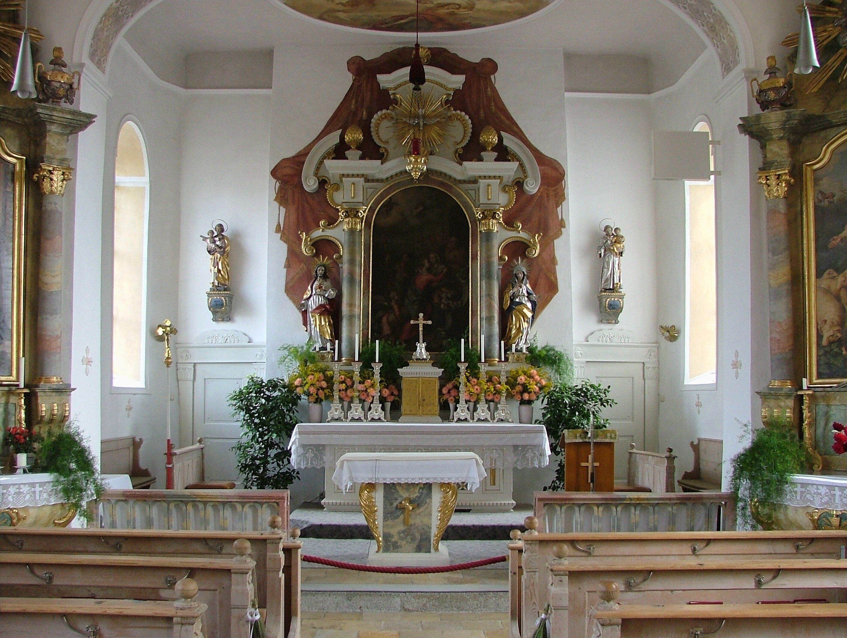 Hochgreuth Hochaltar 1938 im Stil des Barock