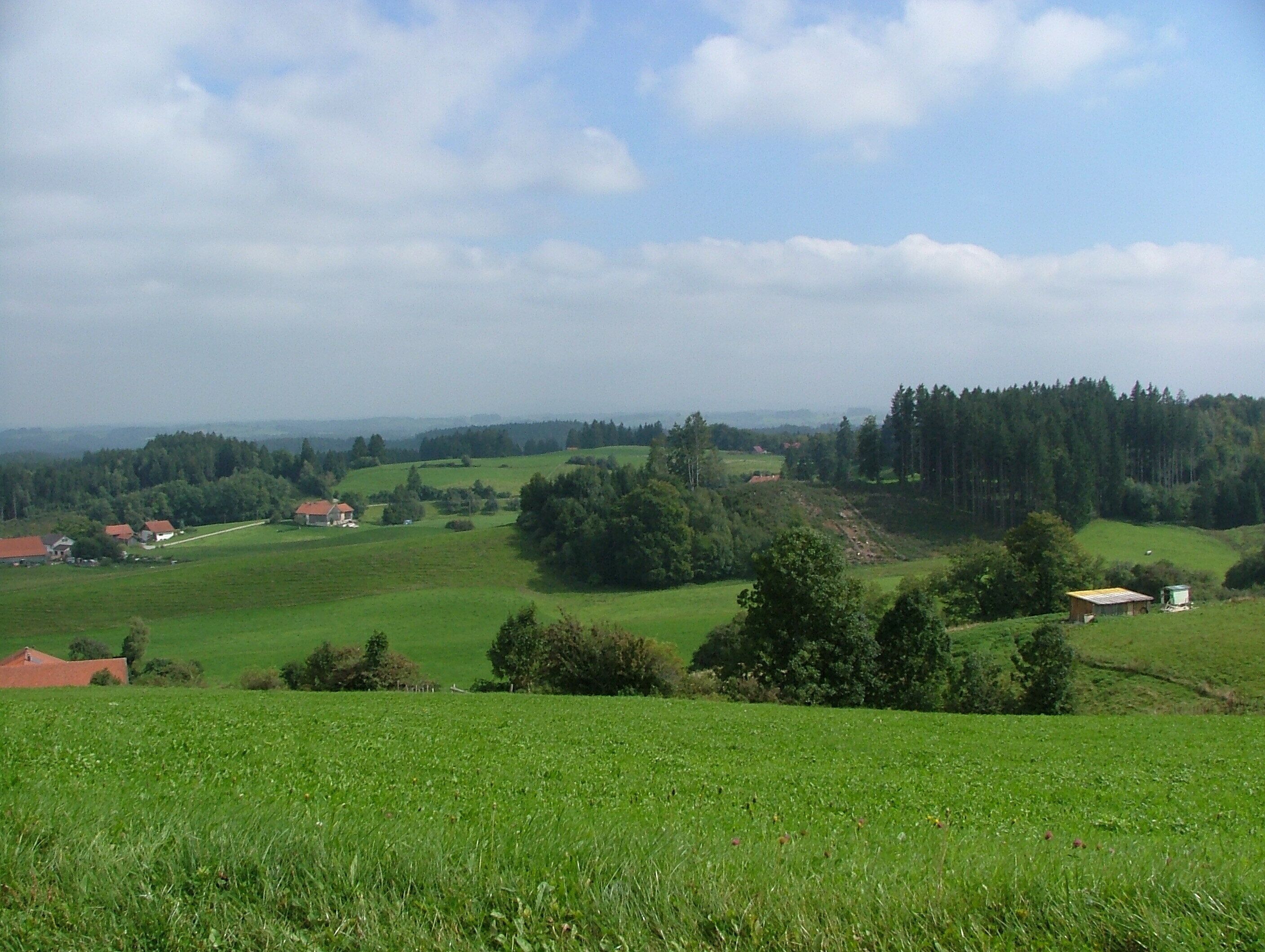 Hauptmannsgreut Blick ins Tal