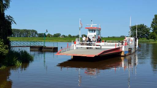 Die Störfähre Else, eine der letzten Seilfähren Deutschlands