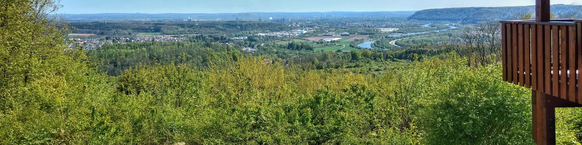Ausblick am Wanderweg Saarblicke