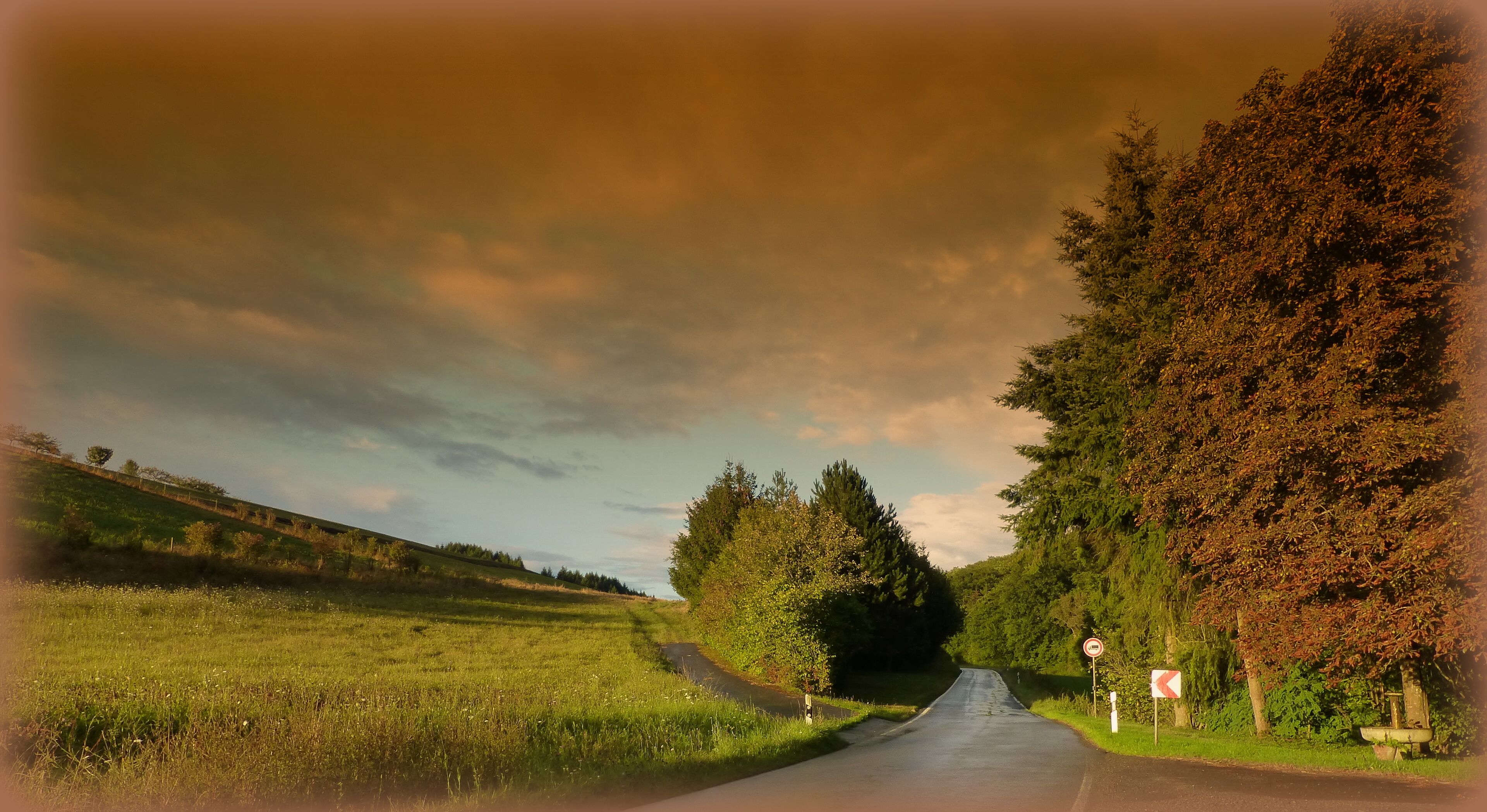 Abendstimmung bei Auen