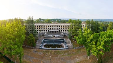 The ruins of the old Soviet sanatorium Miner, whose architecture which is basically a synthesis of Stalinist period classical style and of Georgian ethnic decor with Gothic and Roman features.