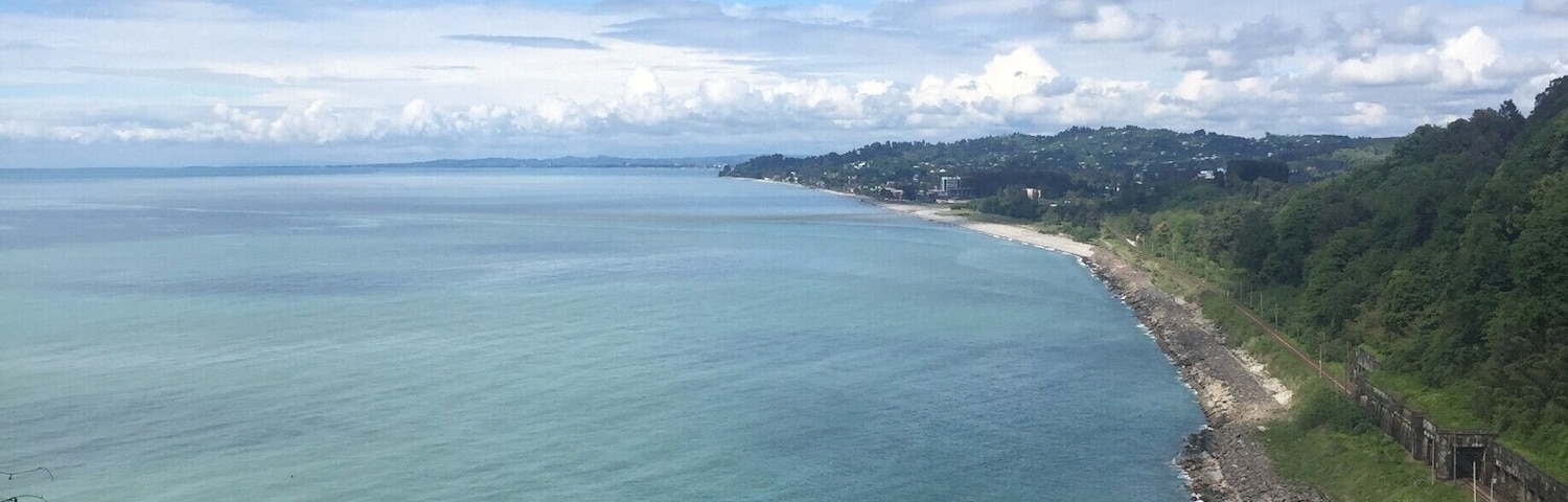 I was in the midst of a cold that was migrating directly into my lungs, but boy was it great to feel the sun and warmth of the Black Sea. Which we were seeing for the very first time in our lives.
Georgia is such a land of extremes, and at this point we had seen plenty of mountains to last us a lifetime.
#batumi #blacksea #georgia #republicofgeorgia #water #beach #botanicalgarden #coastline #sea
http://www.visa-vis.com