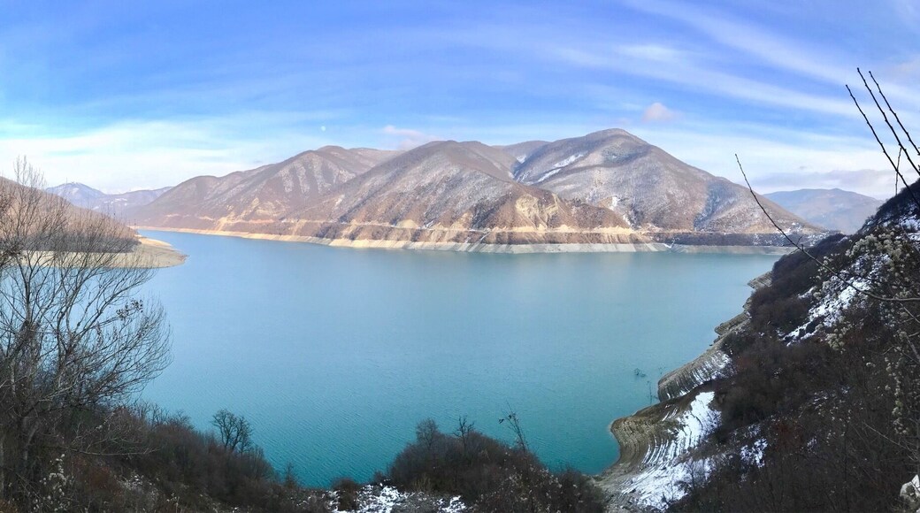 Zhinvali water resevoir is located on your way from Tbilisi via Georgian Military highway
#Georgia #Zhinvali