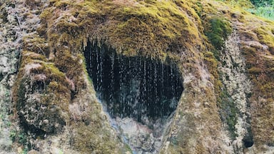 Waterfall of Love, a heart-shaped rock in Racha, mountains region in Western Georgia. #valentines day
