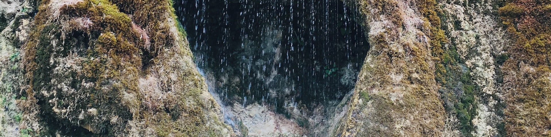 Waterfall of Love, a heart-shaped rock in Racha, mountains region in Western Georgia. #valentines day