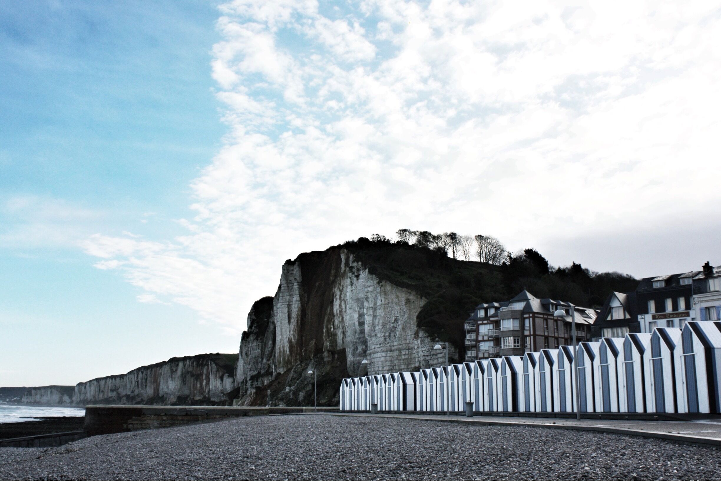Bathing hut on the beach 