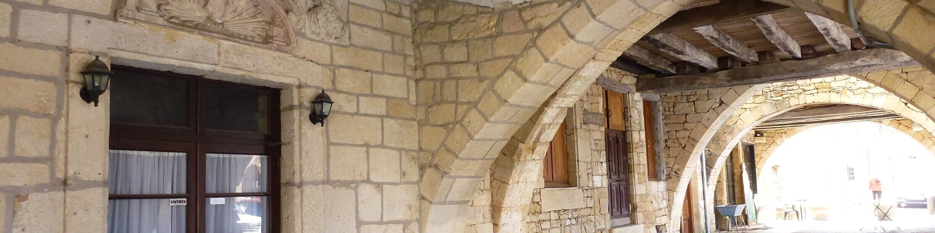 This great town has a huge collonnaded market square that was about to host a book fair when we visited.