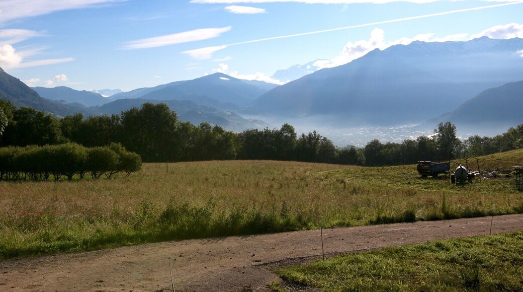 I was staying at the house of friends for three weeks in verrens-arvey, a small village near Alvertville. I just drove up the hills real early and i had this nice view over albertville in the misty valley..