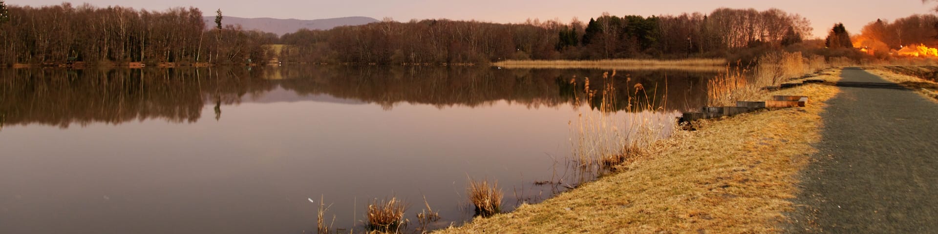 This file was uploaded with Commonist. This photograph was taken with a Nikon D300. Étang de la Véronne (sous le clair de Lune).