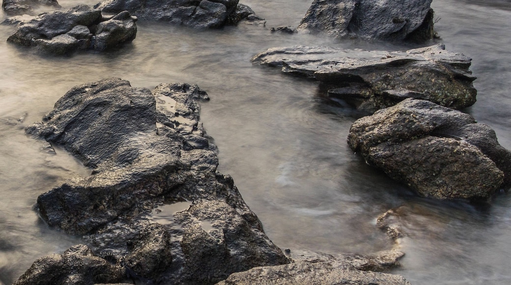 On a gloomy evening.