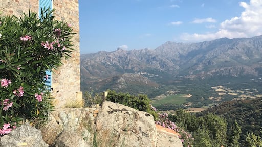 Beautiful authentic village in mountains