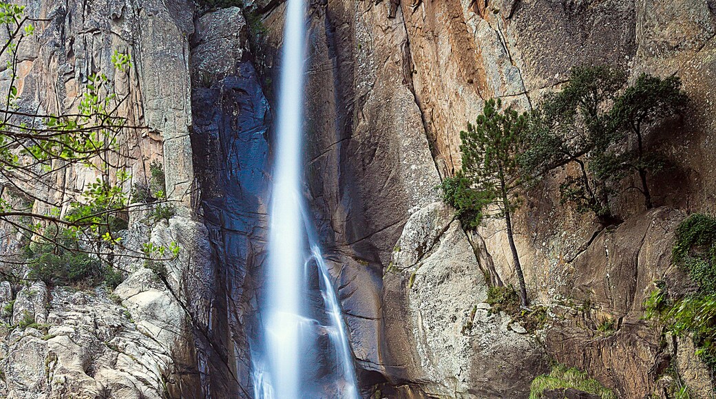 une magnifique cascade, perdue dans la forêt....
