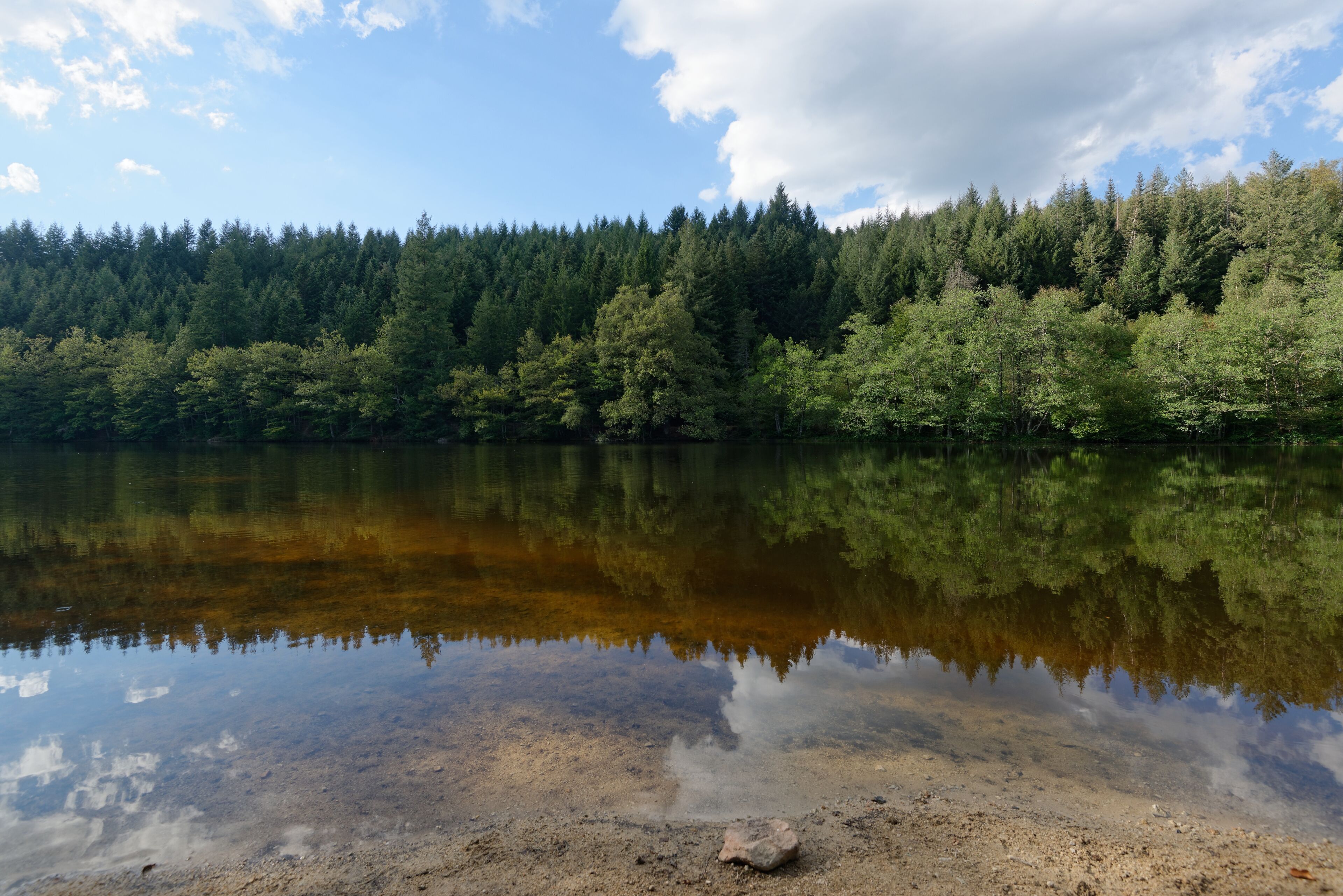 Le barrage de la Muratte, situé à la frontière des communes de Palladuc et de Saint-Victor-Montvianeix. Il sert de réserve d'eau potable pour la ville de Thiers.