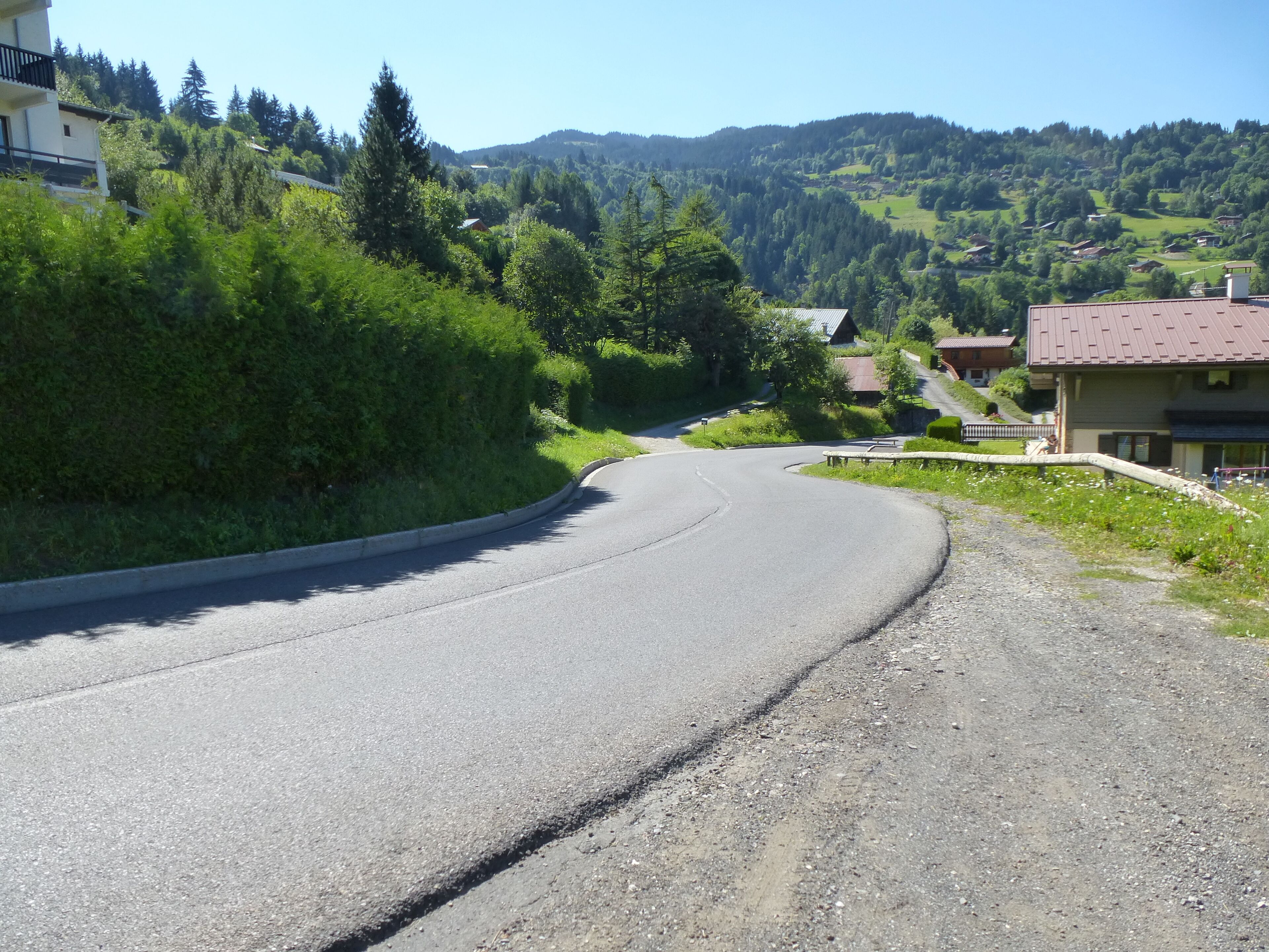 la route vers st gervais