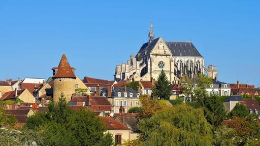 Saint-Florentin im Burgund - church in Saint-Florentin in Burgundy