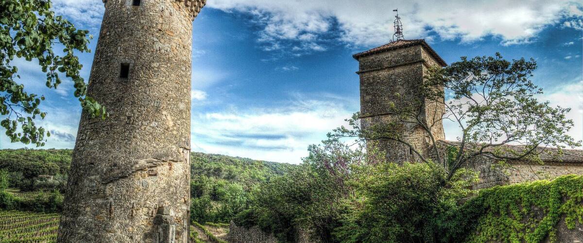 Les 2 tours à l'entrée des visiteurs du chateau