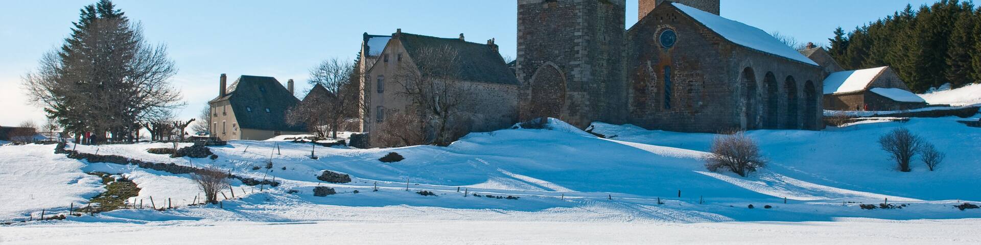 Village d'Aubrac, hiver
