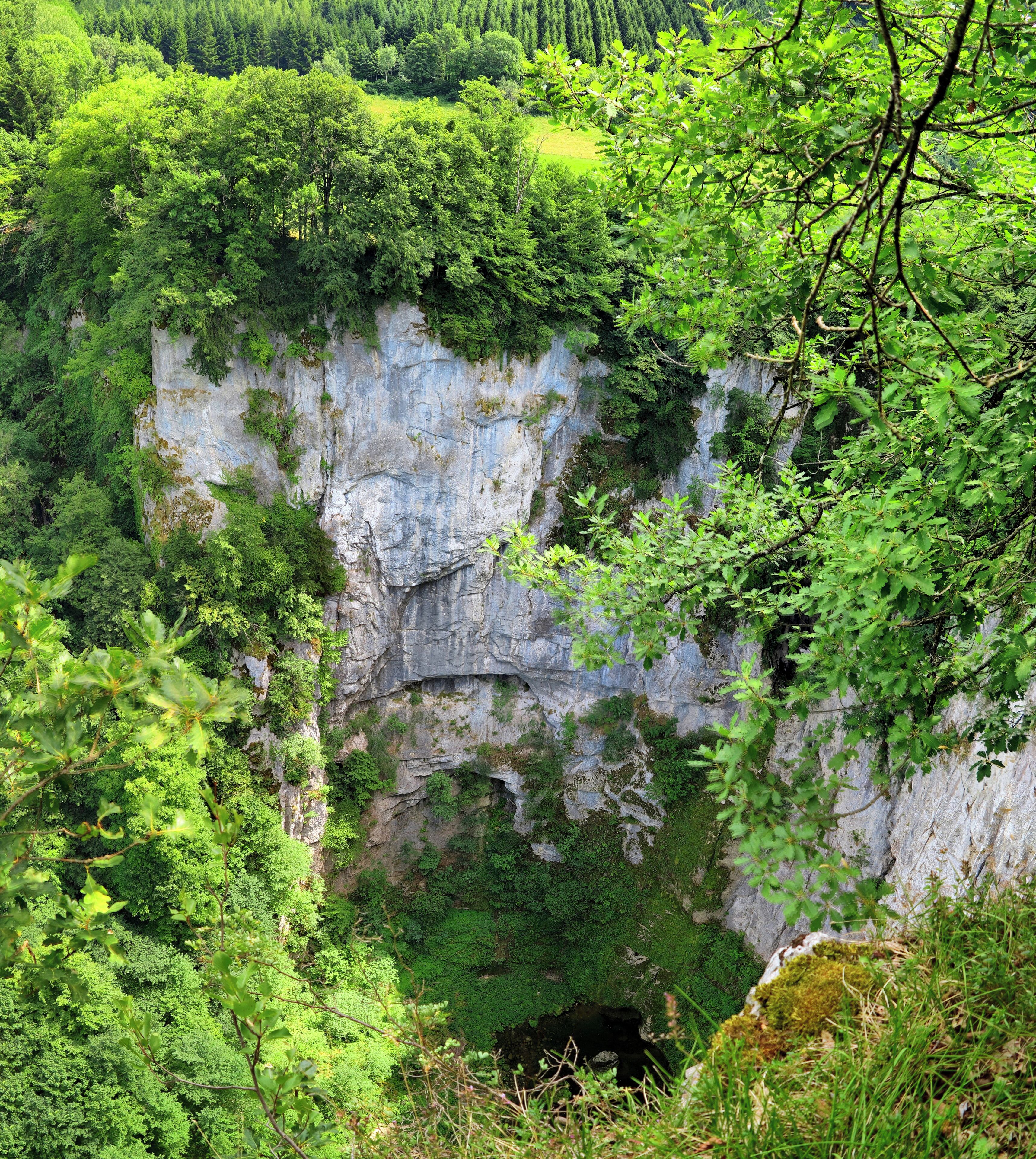 Le creux Billard vu de dessus